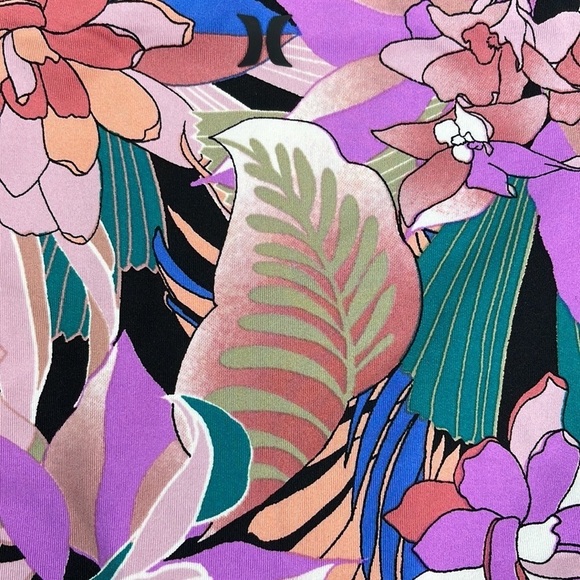 ☀️HURLEY☀️ Palm Paradise Adj Surf Top Palm Paradise Mod Surf Bottom BIKINI SET - Picture 15 of 15